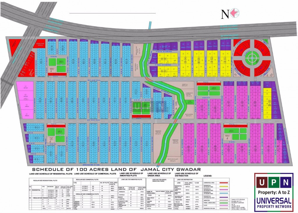 Jamal City Gwadar Map