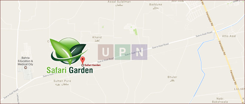 Safari Garden Housing Scheme Map Location