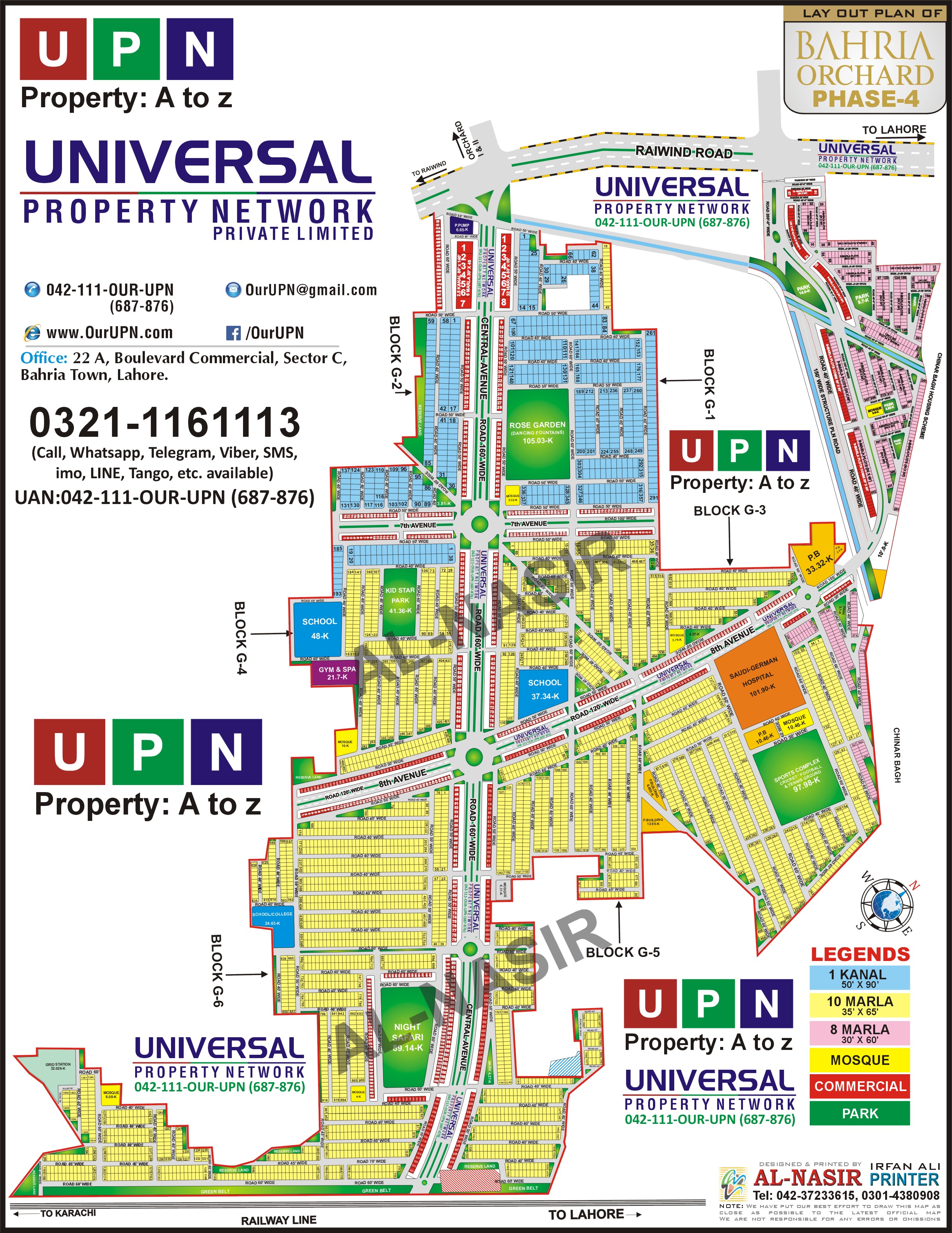 Bahria Orchard Phase 4 Map