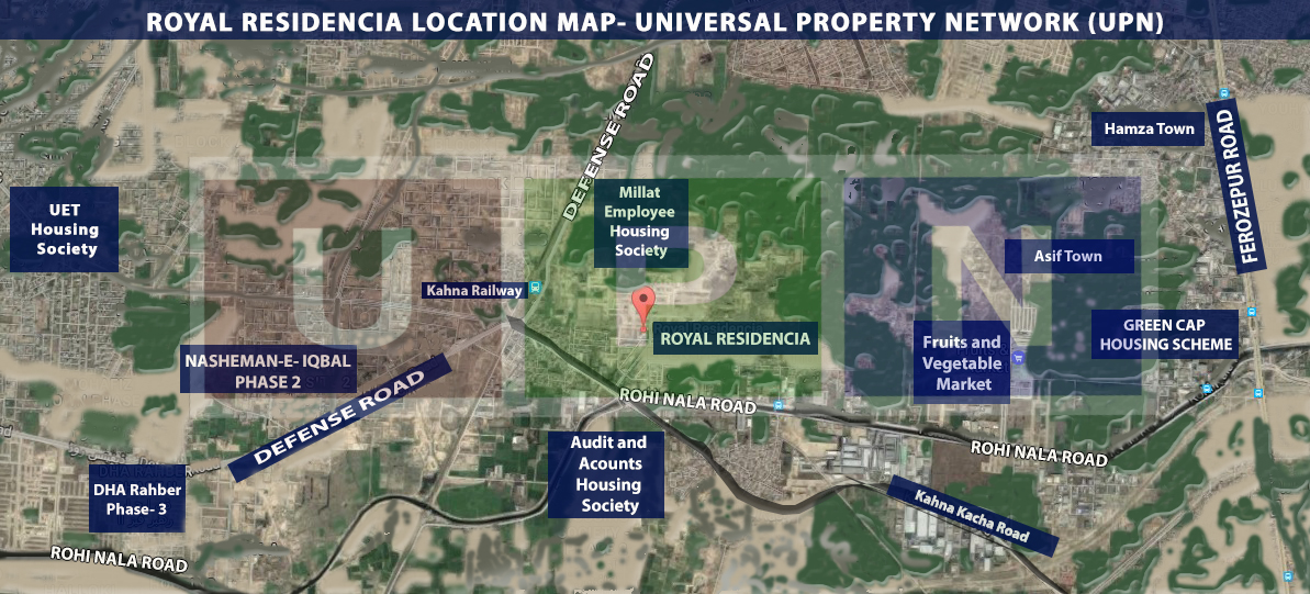 Location map of Royal Residencia
