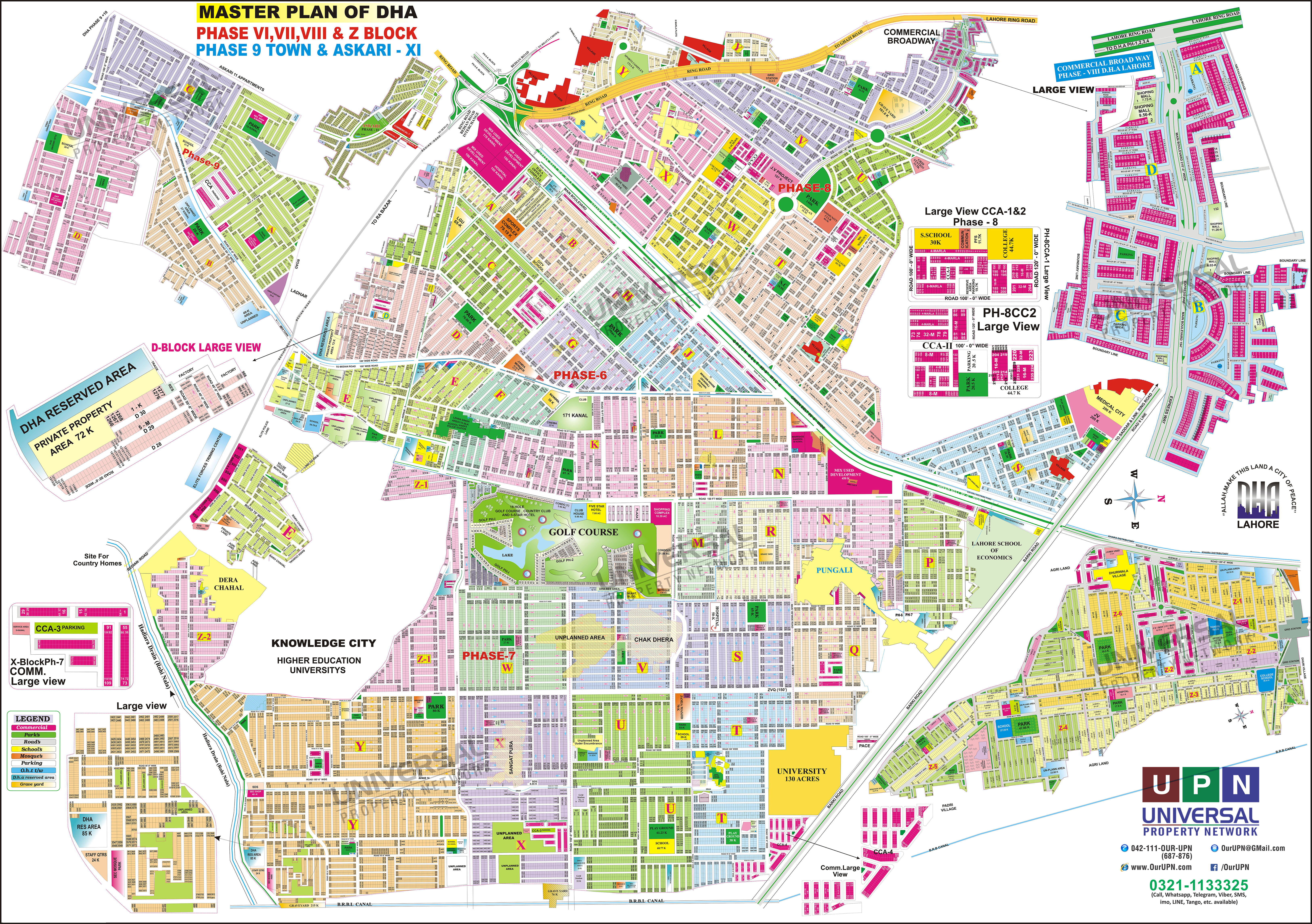 Dha 6 To 8 Map - Lahore Real Estate Maps – Latest Updated Maps