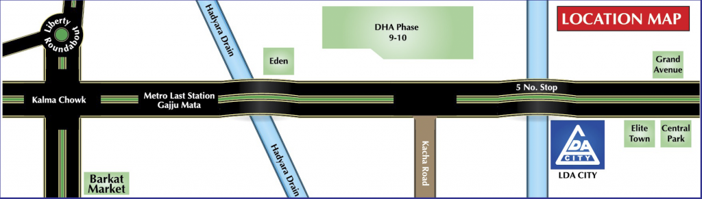 LDA City Location Map