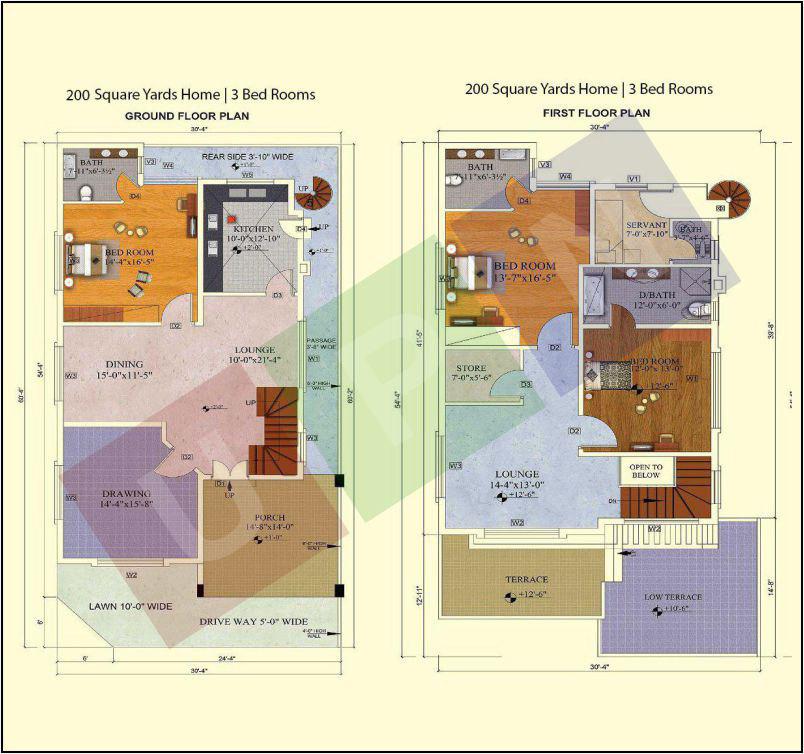 200-sq-yard-floor-plan