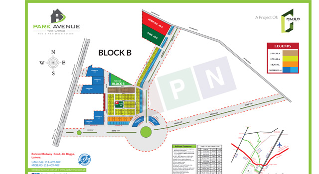 Park Avenue Block B Map UPN