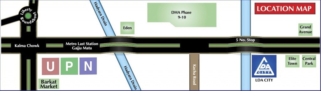 LDA City Location Map