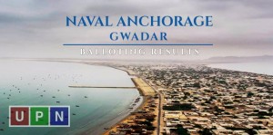 Naval Anchorage Gwadar Balloting Results