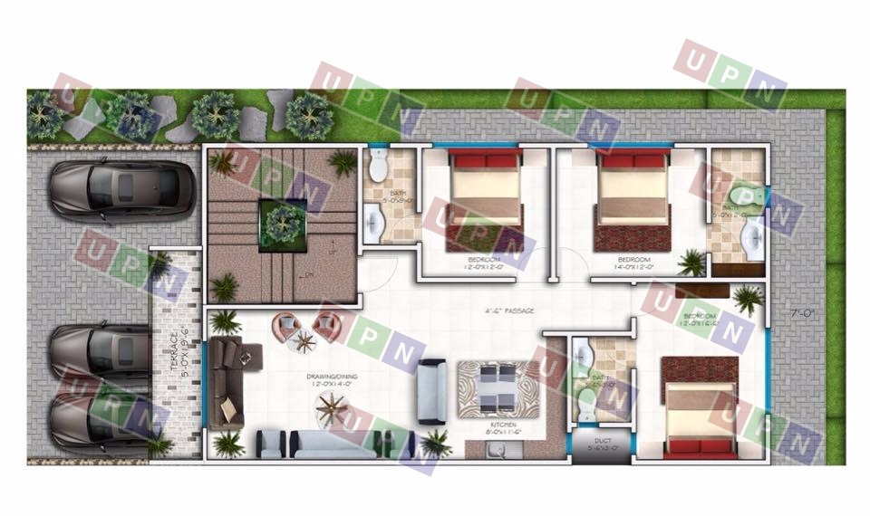Leaf Paradise Town Homes Floor Plan