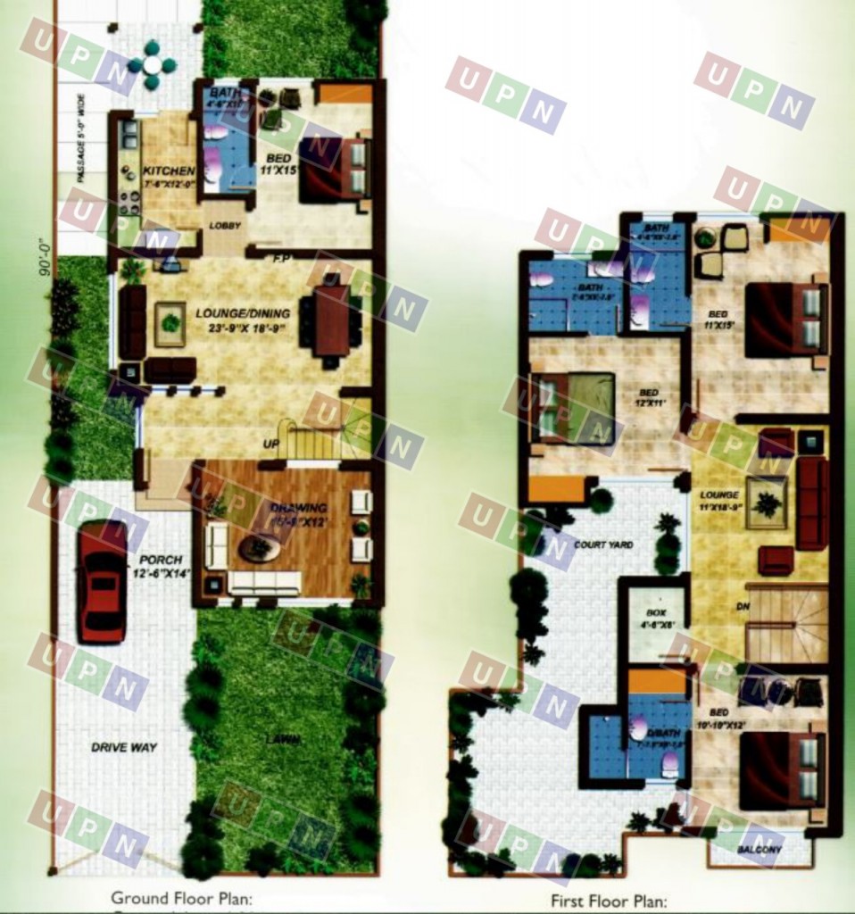 12 Marla Floor Plan