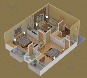 2 Bedroom Floor Plan