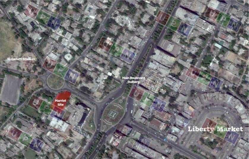 Lahore Marriott Hotel Location Map