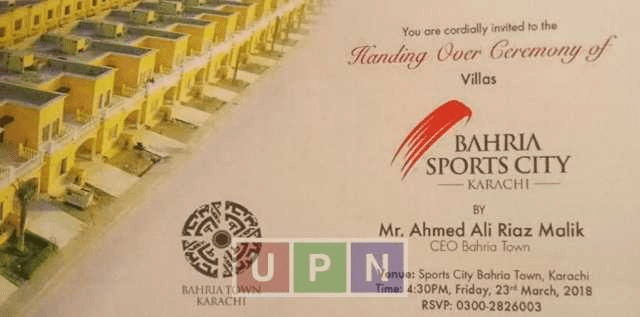 Bahria Sports City Villas Possession Handing Over Ceremony