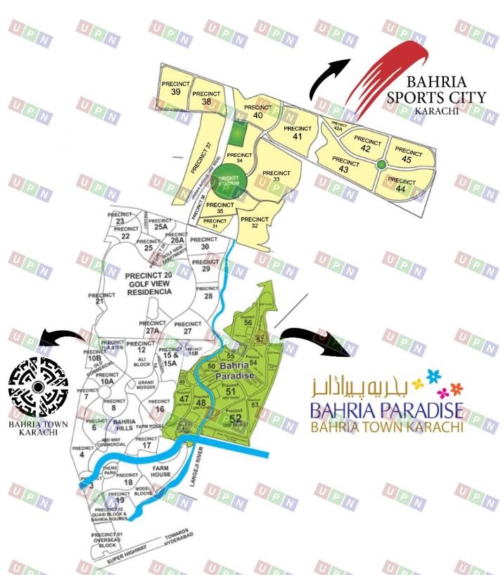 Bahria Town Karachi map