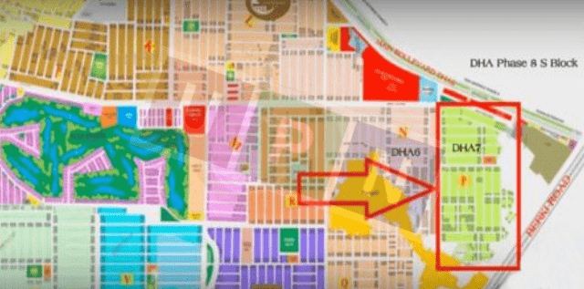 DHA Lahore Phase 7 Block P Map