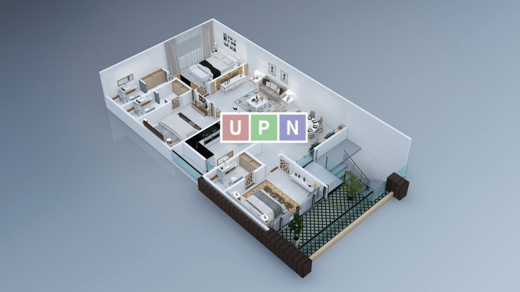 Ist Floor and 2nd Floor Plan for Leaf Paradise