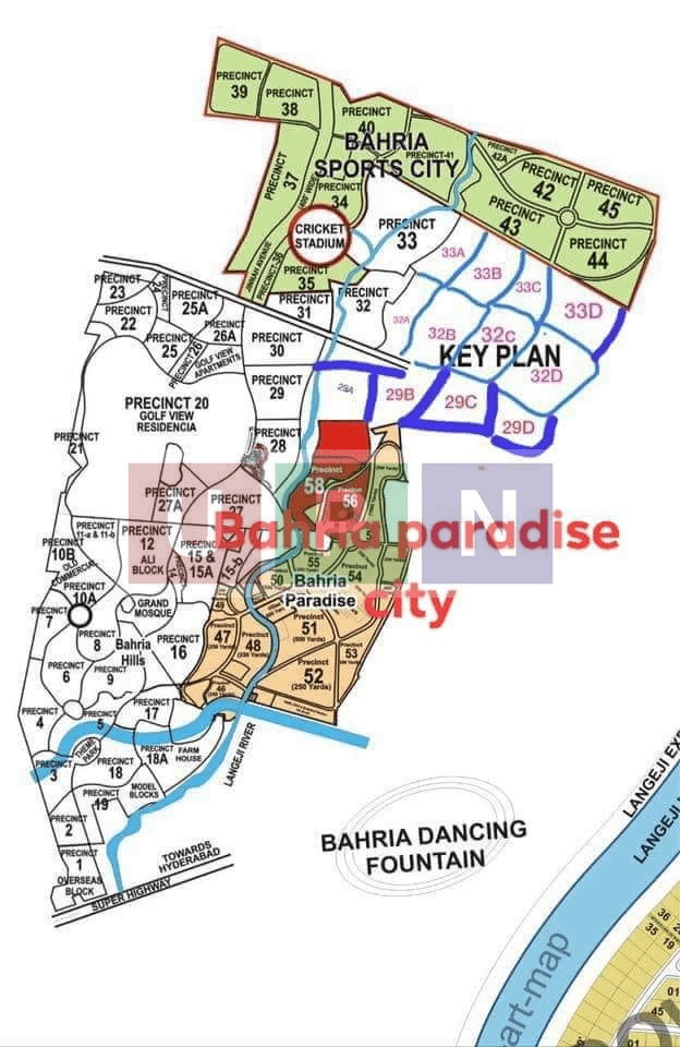 Bahria Town Karachi Map