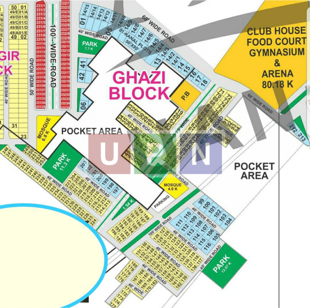 Bahria Town Lahore Ghazi Block Map