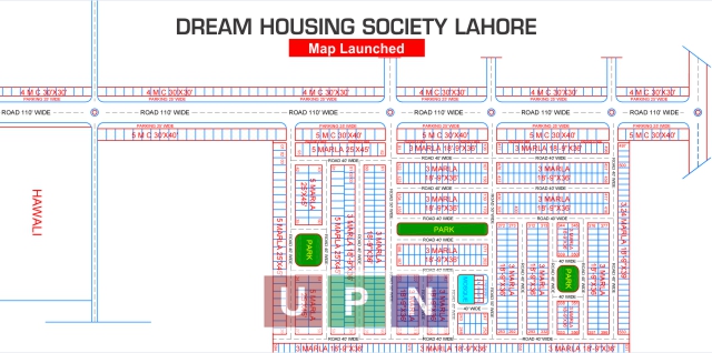 Dream Housing Society Lahore Map Launched after Balloting – Latest Update