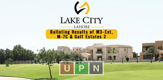 Lake City Lahore Balloting Results Announced of M3 Ext, M-7C & Golf Estates 2