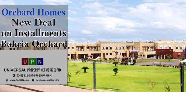 Orchard Homes – New Deal of Homes on Installments in Bahria Orchard Lahore