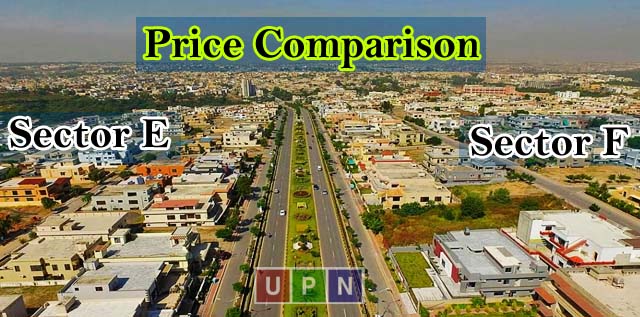 Price Comparison of Plots in Sector E & Sector F – Bahria Town Lahore