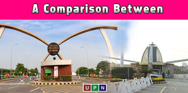 Fazaia Housing Scheme Lahore or Bahria Orchard Lahore ? A Comparison