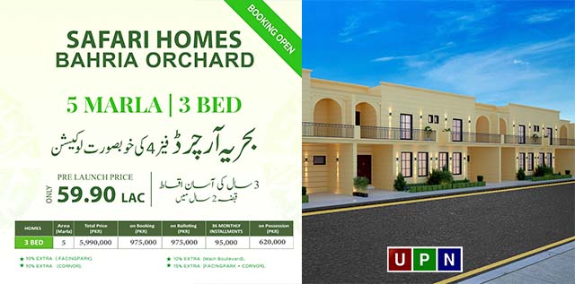 Safari Homes – Low-Cost 5 Marla Houses for Sale in Bahria Orchard Lahore