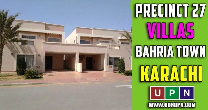 Precinct 27 Villas Bahria Town Karachi – Updates 2021