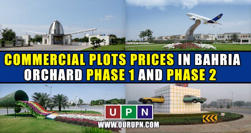 Commercial Plots Prices in Bahria Orchard Phase 1 and Phase 2