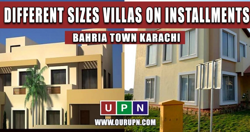 Different Sizes Villas on Installments in Bahria Town Karachi