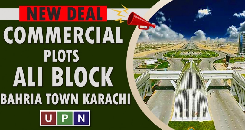 New Deal Commercial Plots on Installments in Ali Block Bahria Town Karachi