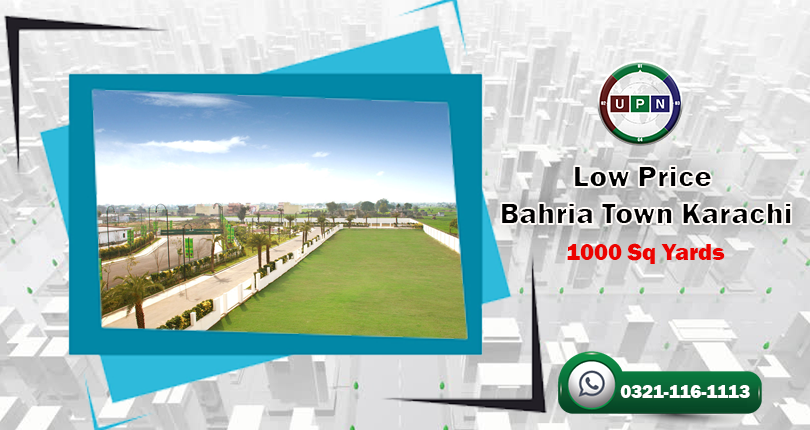 Low Price 1000 Sq Yards Plots in Bahria Town Karachi