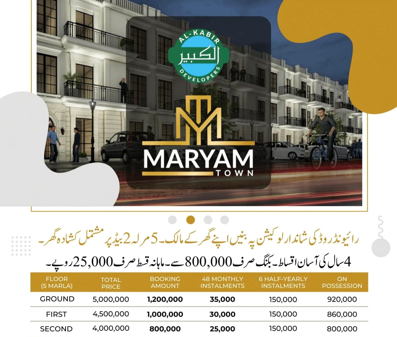 Maryam Town Payment Plan