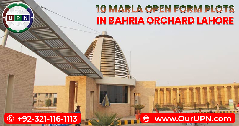10 Marla Open Form Plots in Bahria Orchard Lahore