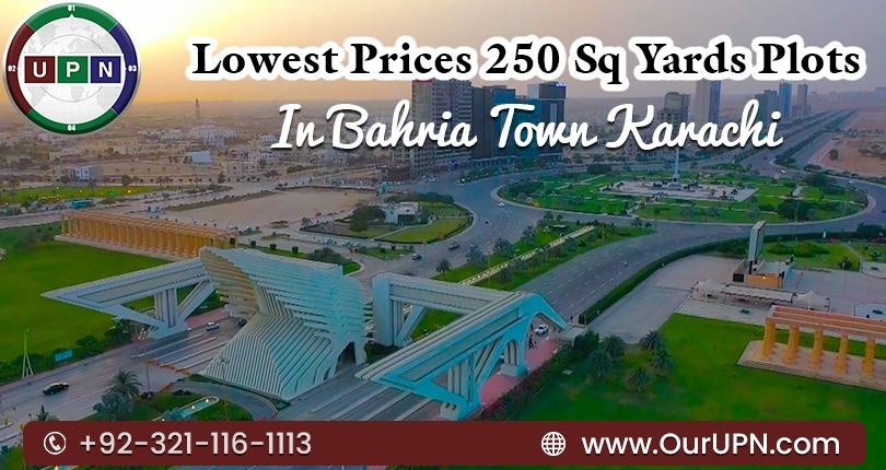 Lowest Prices 250 Sq Yards Plots Bahria Town Karachi