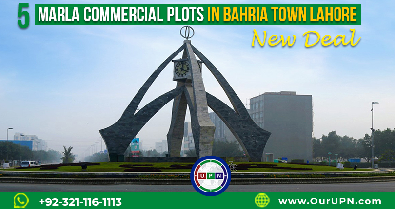 5 Marla Commercial Plots for Sale in Bahria Town Lahore – New Deal