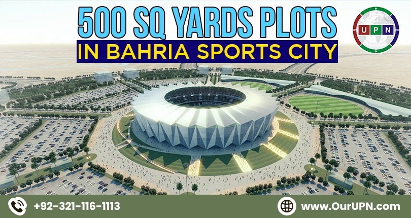 500 Sq Yards Plots in Bahria Sports City