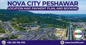 Nova City Peshawar Location, Map, Payment Plan, Booking and Master Plan. Residential and commercial plots available on easy installment.