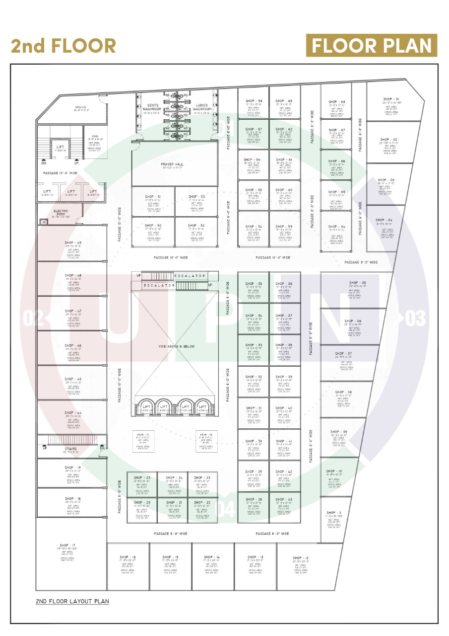 SQ Mall 2nd floor map