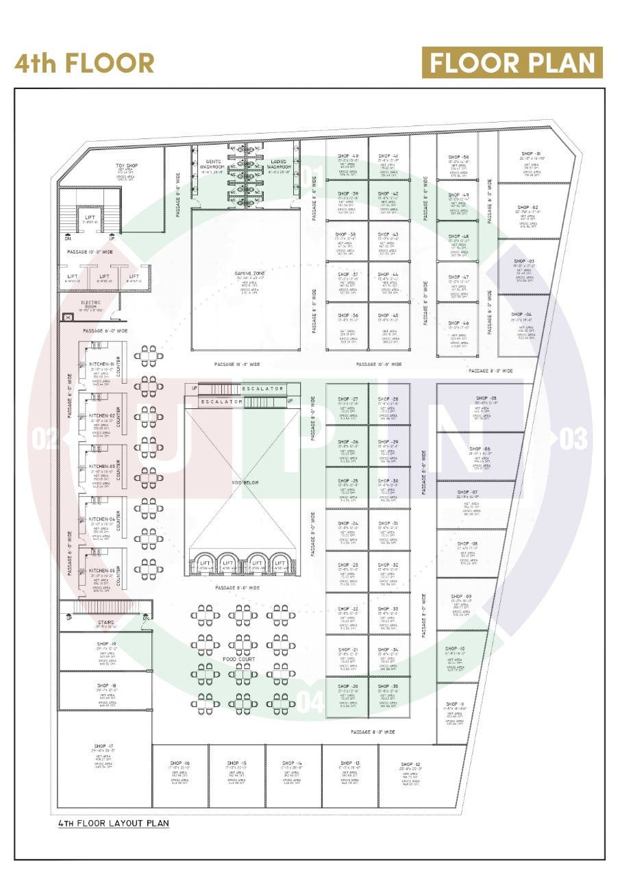 SQ Mall 4th floor map