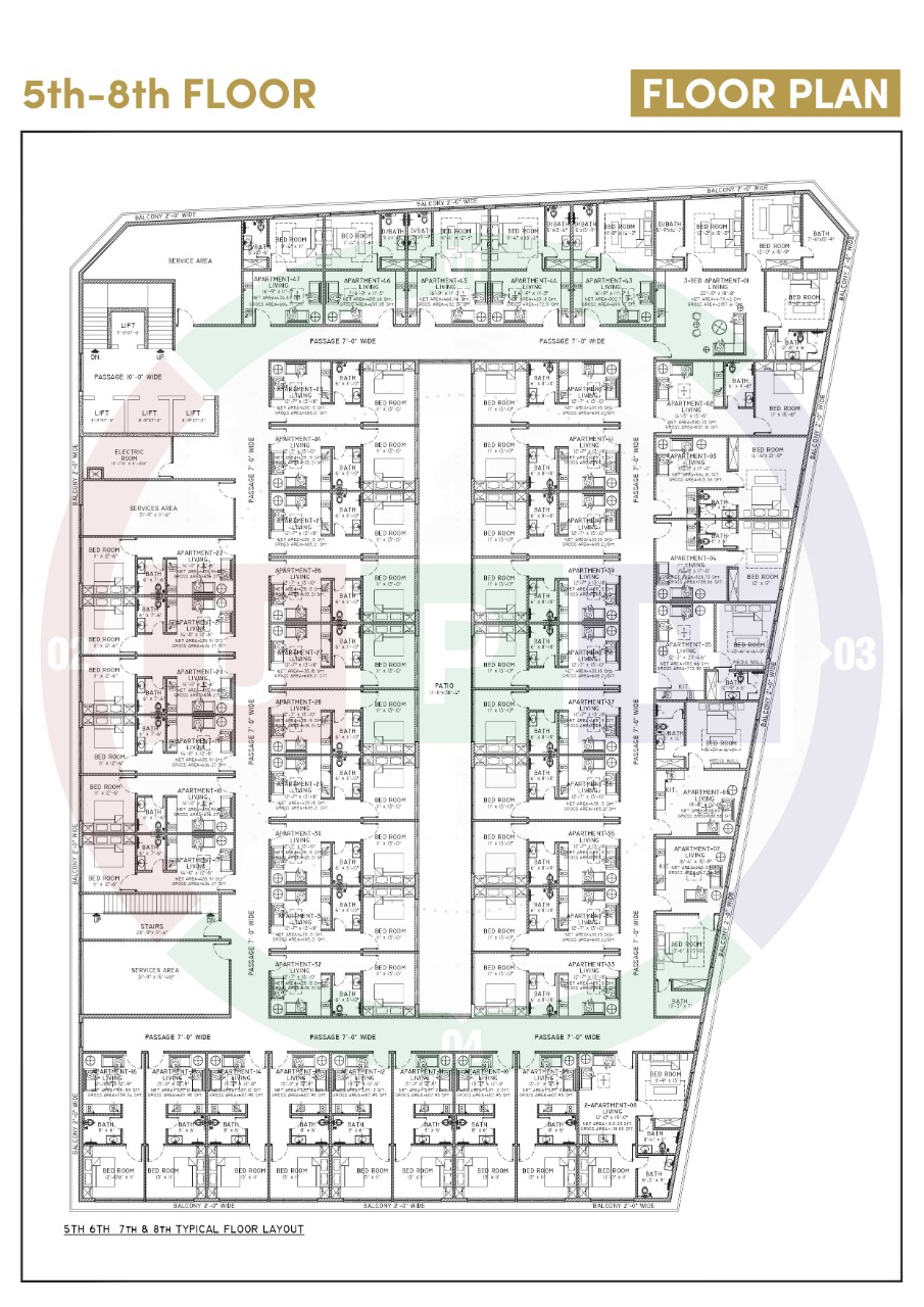 SQ Mall 5th to 8th floor map