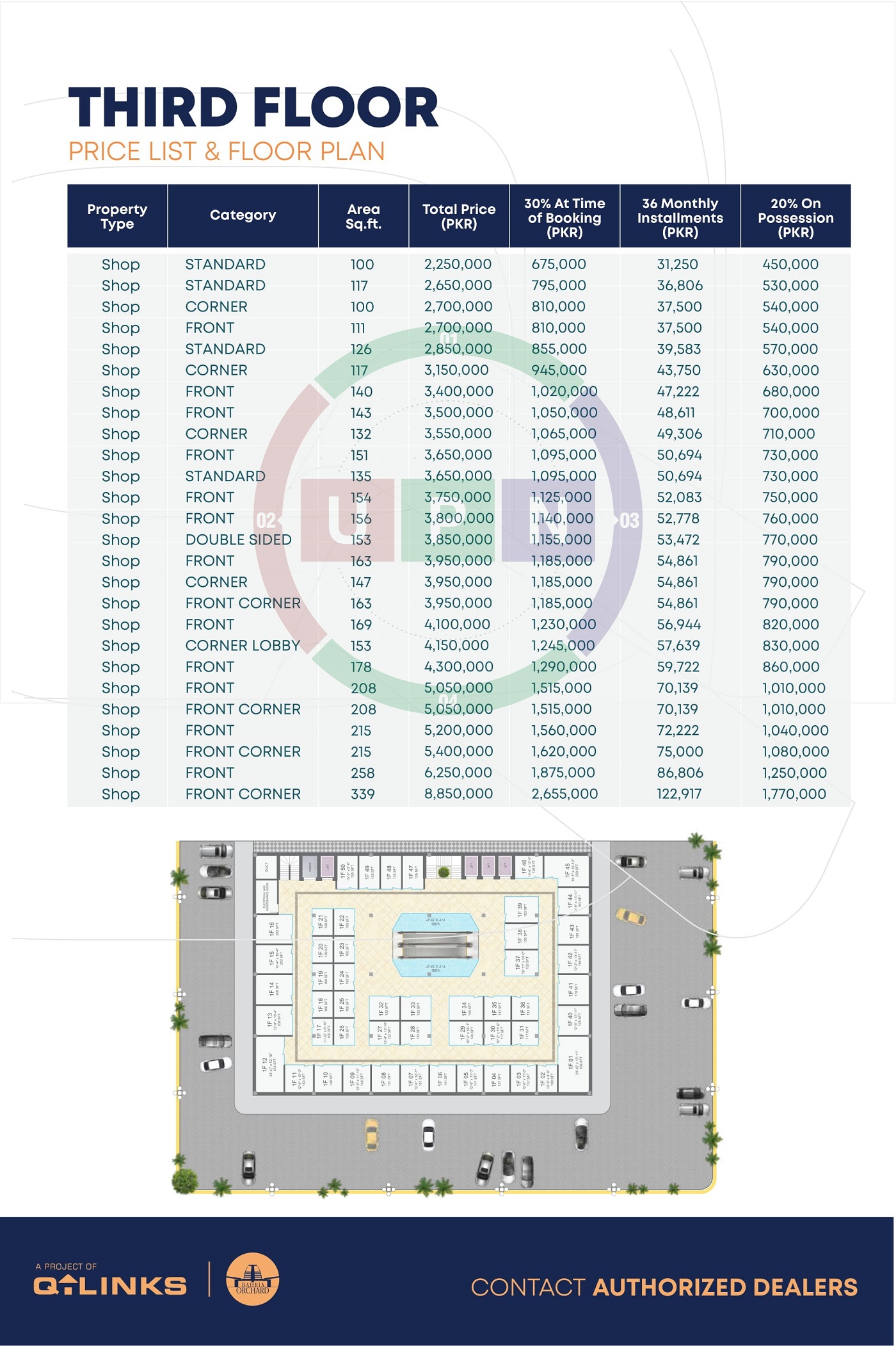 Q Bazaar Third Floor Payment Plan--NEW