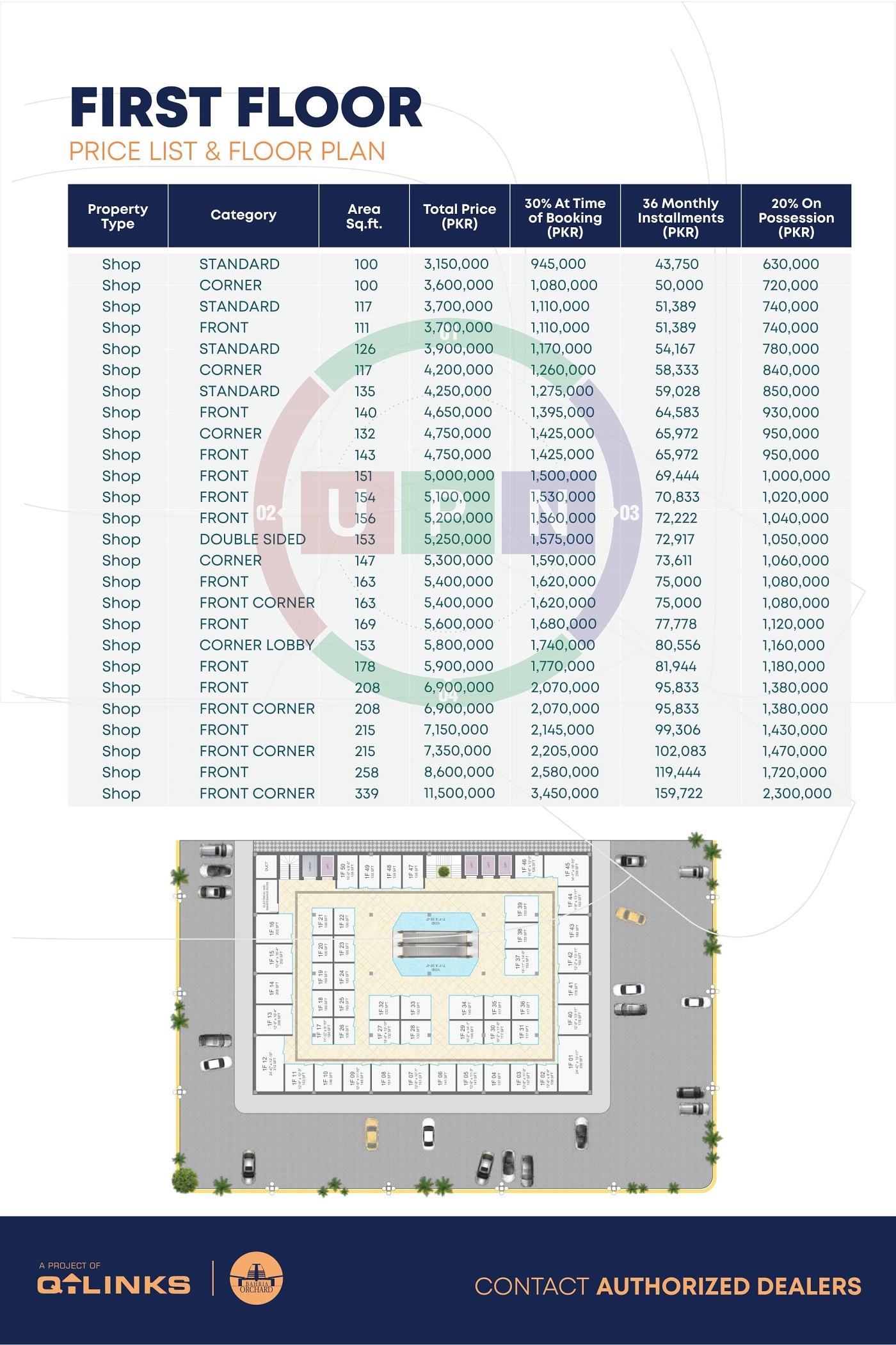 Q Bazaar first floor Payment Plan