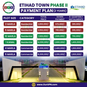 Etihad Town Phase 2 Payment Plan