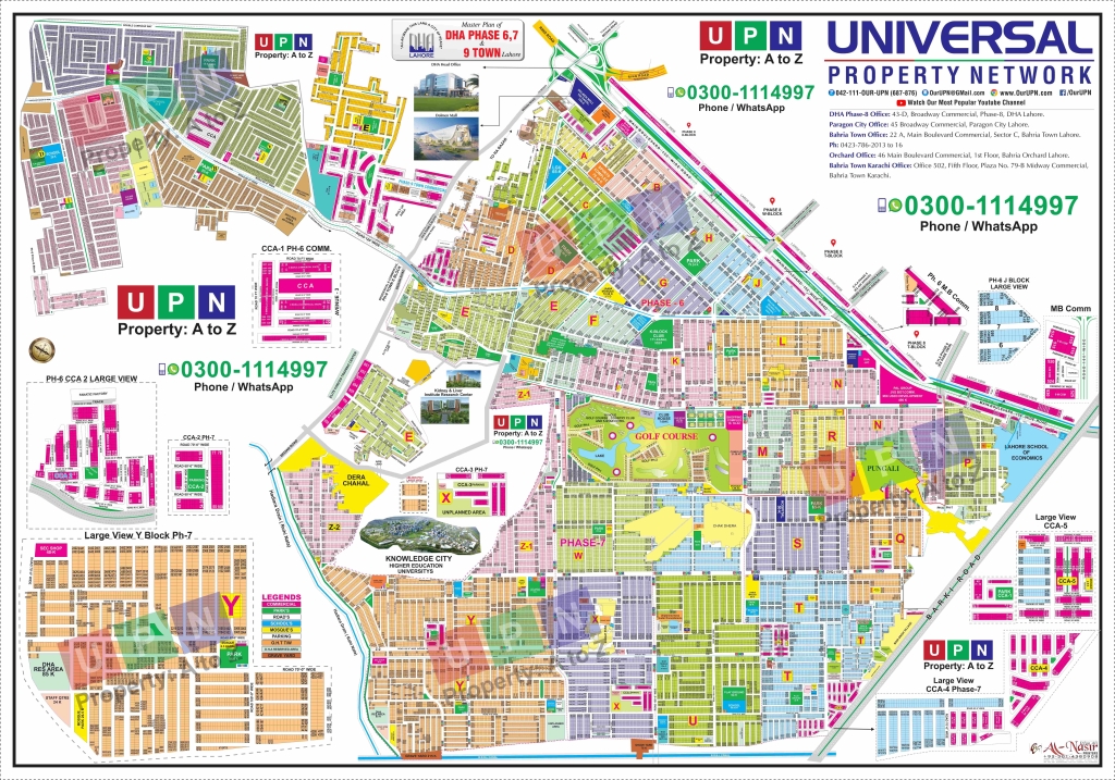 DHA Phase 6 Lahore Map Location UPN