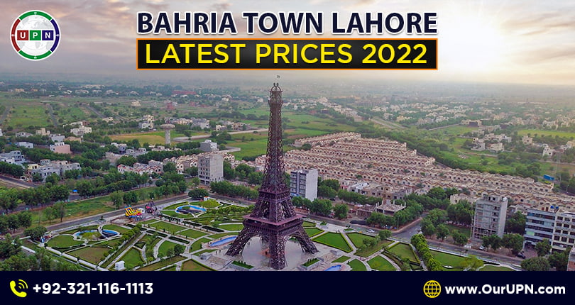 Bahria Town Lahore Latest Prices 2022