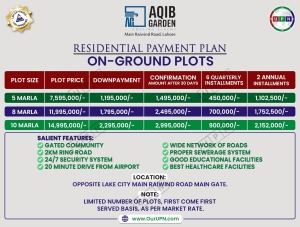 Aqib Garden Housing Scheme Payment Plan