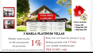 5 Marla Platinum Villas for Sale
