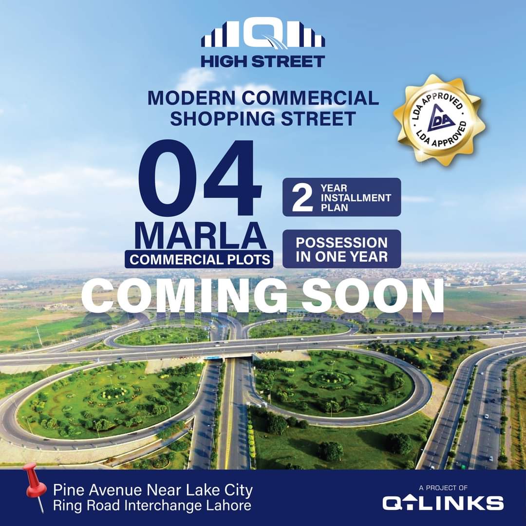 4 Marla Commercial Plots on installments