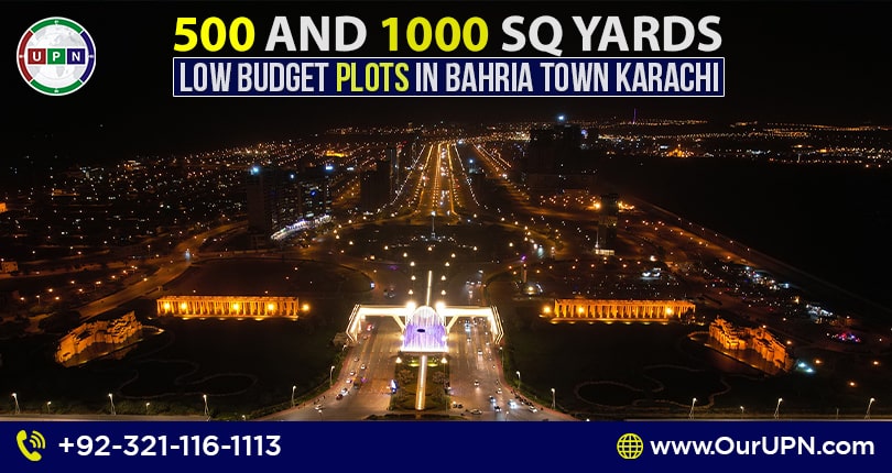 500 and 1000 SQ Yards Low-Budget Plots in Bahria Town Karachi