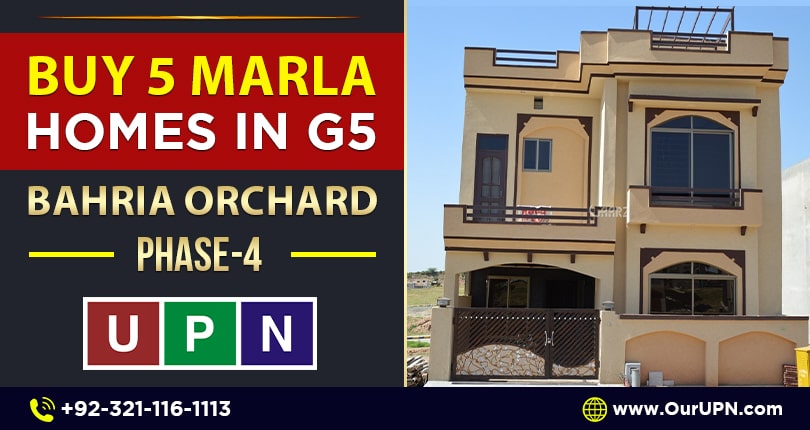 Buy 5 Marla Homes in G5 Bahria Orchard Phase 4